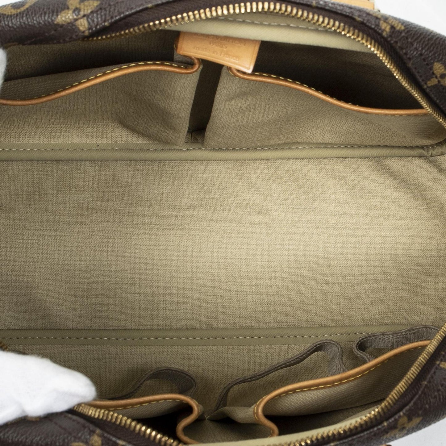 Louis Vuitton Deauville Brown Monogram Canvas Handbag