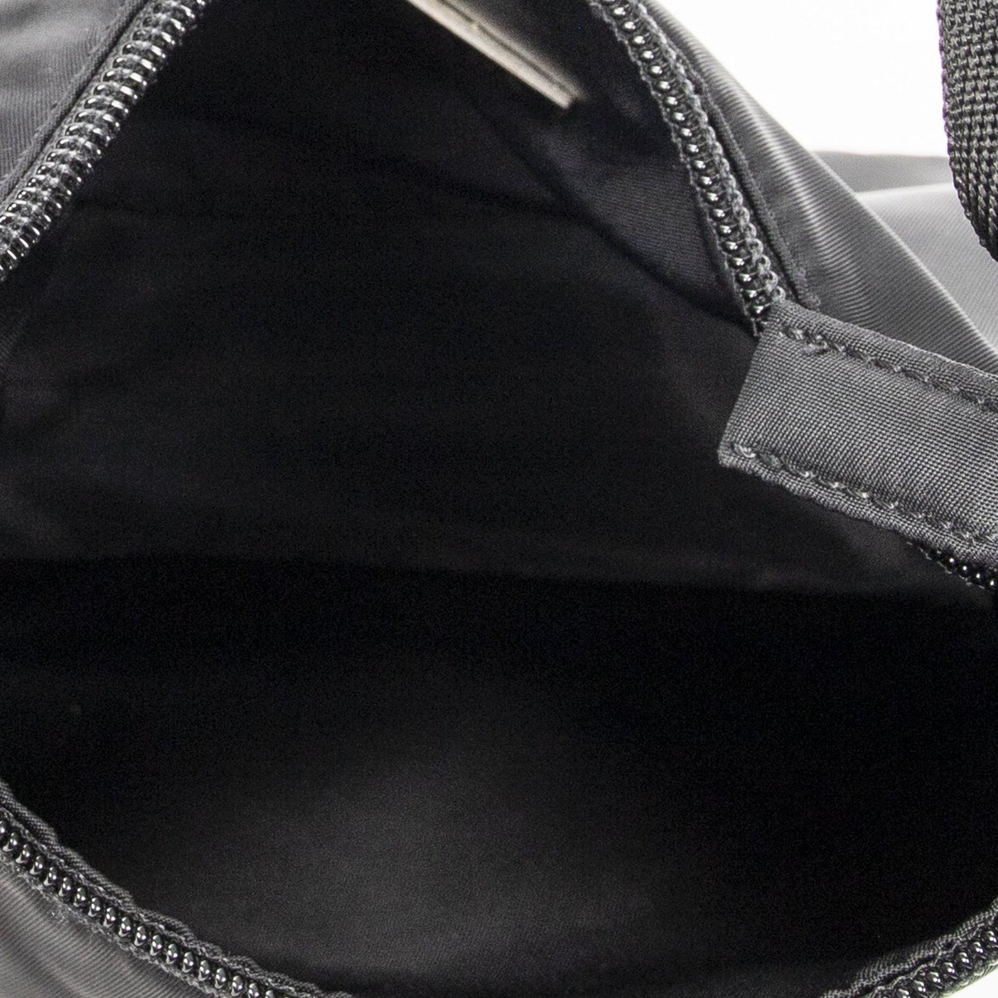 Prada Vintage Mini Zip Hobo Black Nylon Canvas