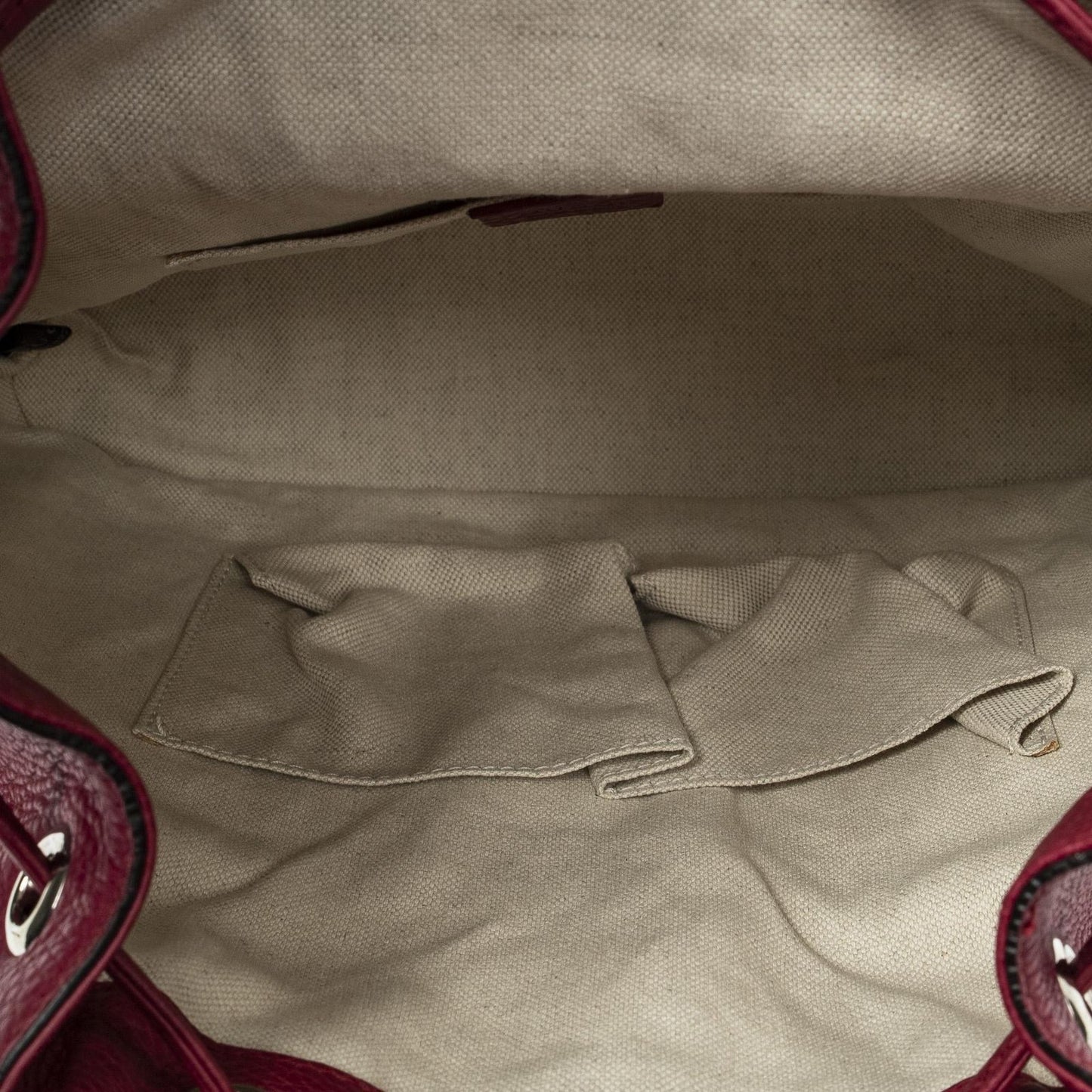 Gucci Bamboo Backpack Tassel Fuschia Calfskin Leather