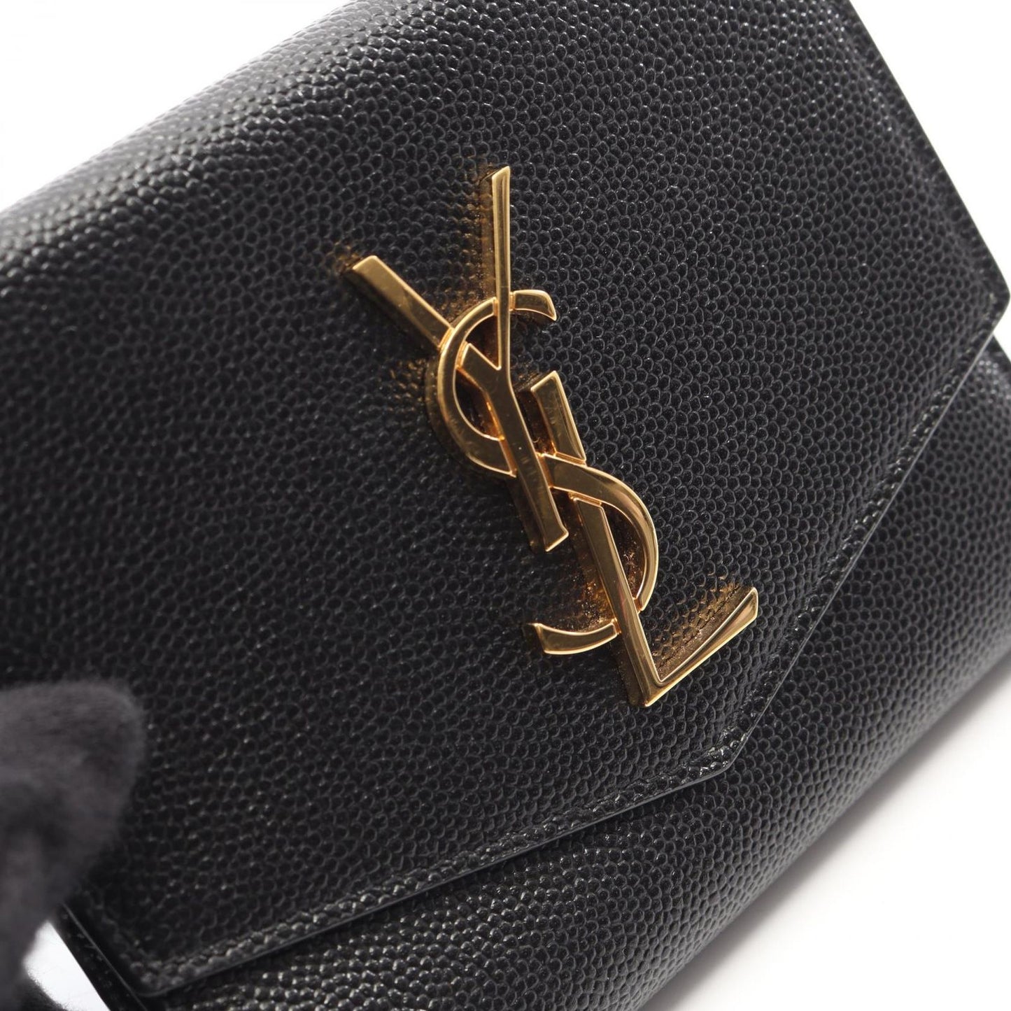 Saint Laurent Paris Bifold Wallet Uptown Compact Black Leather