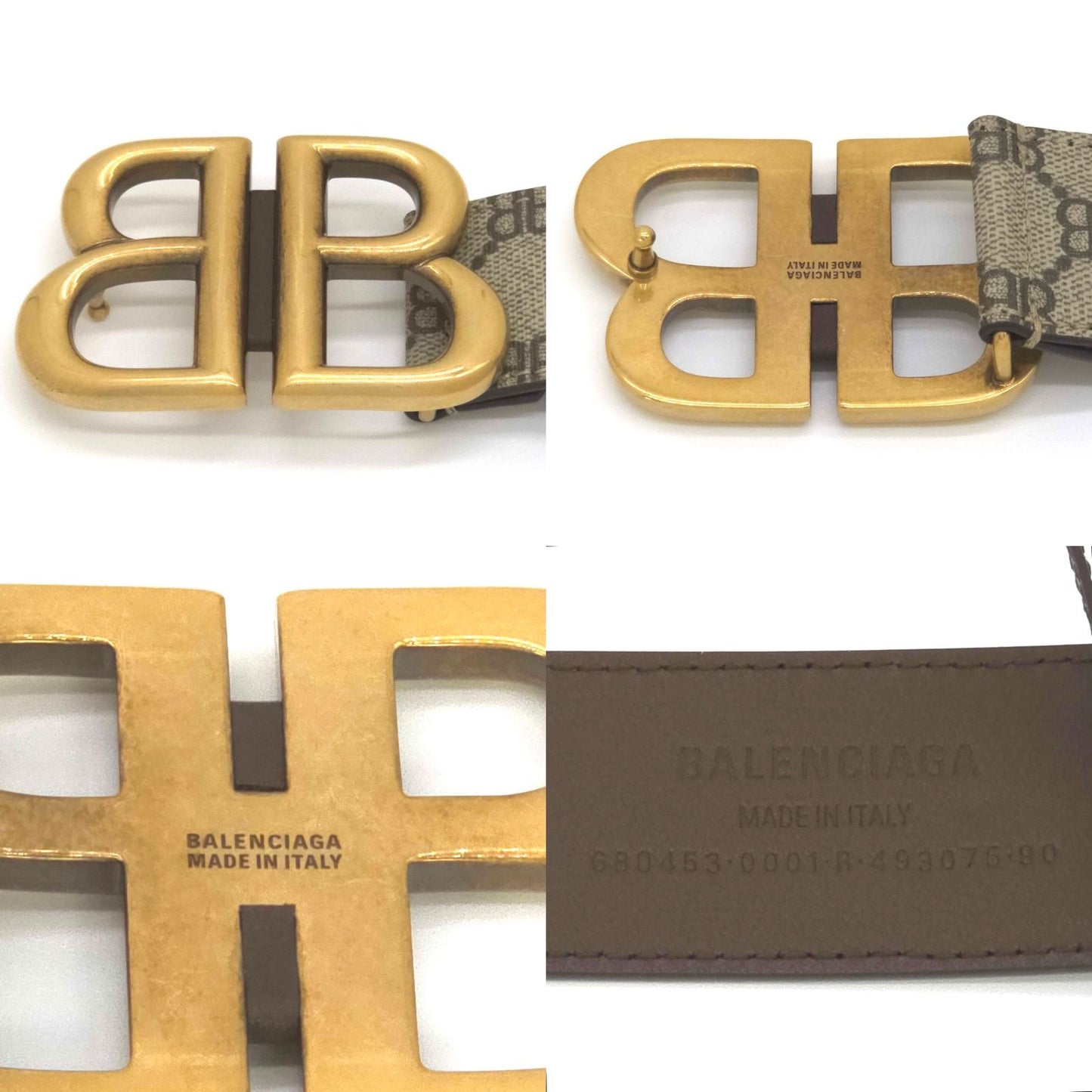 Gucci the Hacka Project BB Signature Belt 90 Waist 45 95 cm Adjustment Large — view 7