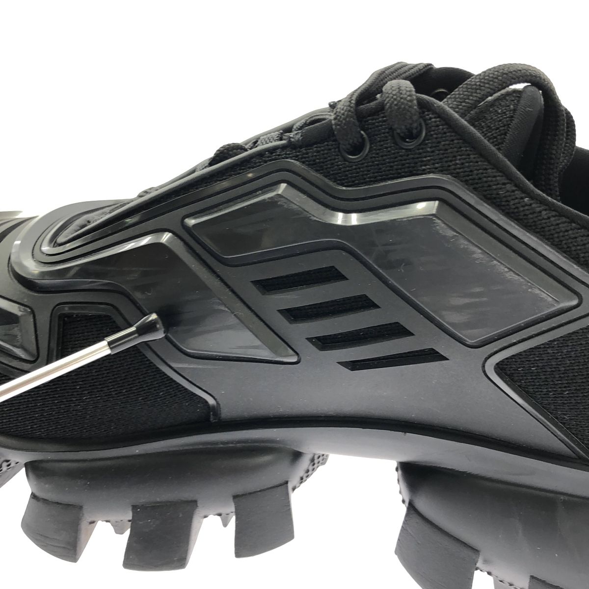 Prada Cloud Bust Sneakers 7.5 Black