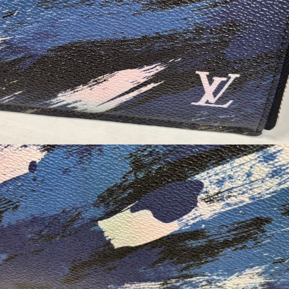 Louis Vuitton Clutch Camouflage Pochette Jour GM Second Document Case Canvas — view 8