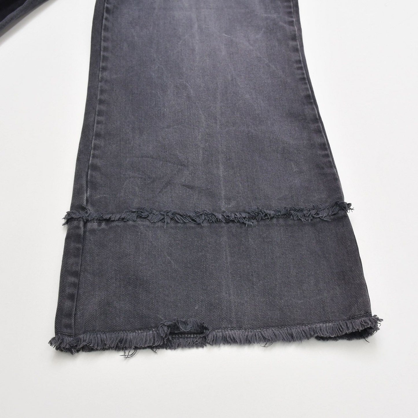 Miu Miu Denim Pants Jeans S Zip Up Black Flower Motif Embroidery Logo 4 40 — view 8