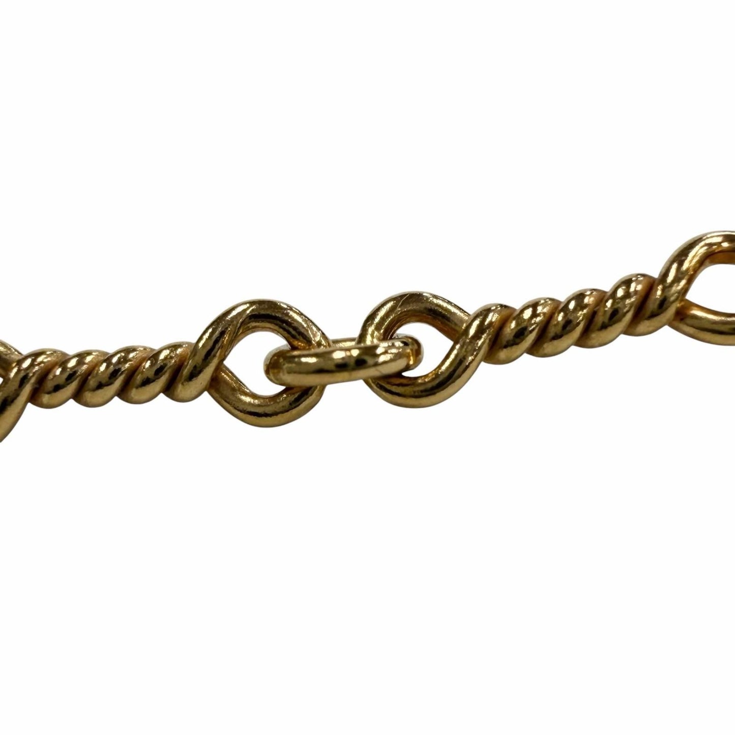 Chrome Hearts 22k Twist Chain 16 Inch Necklace Gold