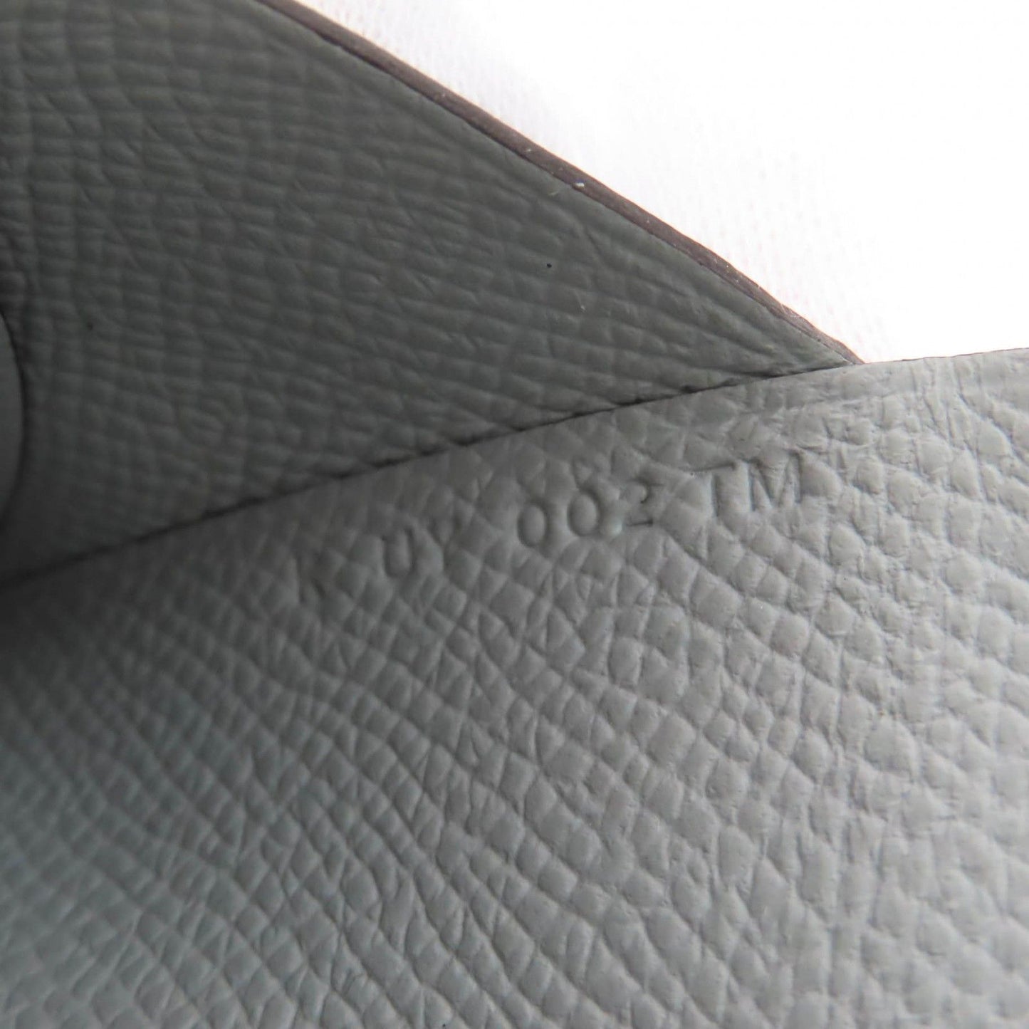Hermes Calvi Duo Veau Epsom Gris Perle Silver Series Coin Case