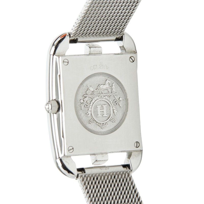 Hermes Cape Cod Milanese Watch Silver Stainless Steel