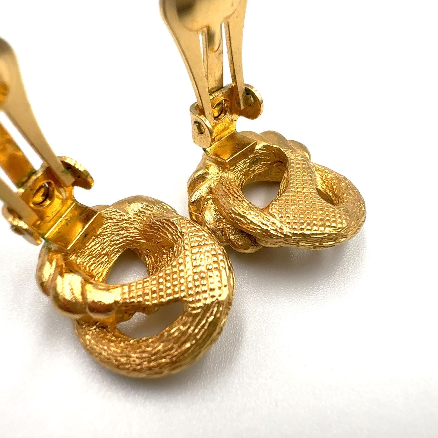 Dior Twist Gold Plated Earrings — view 9