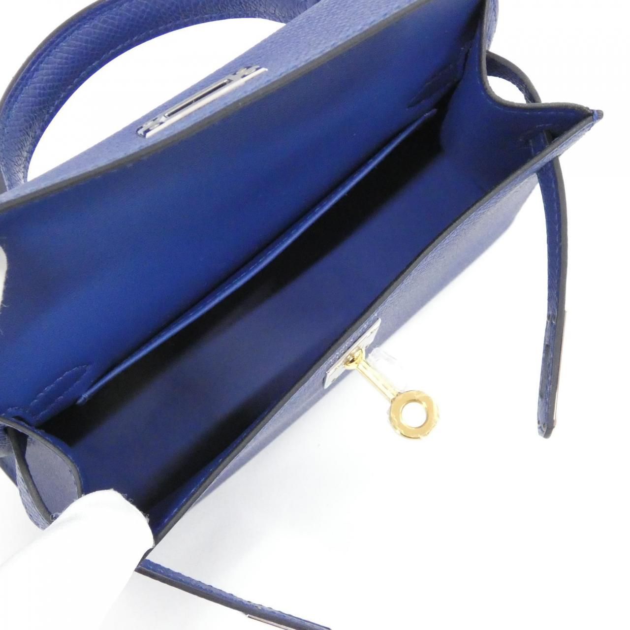 Hermes Mini Kelly 2 Electrum Lambskin Bag — view 5