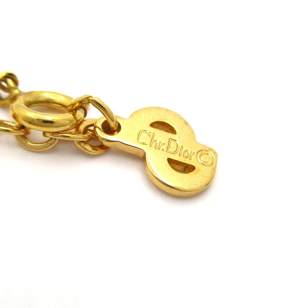 Dior Necklace Gold CD Logo — view 5