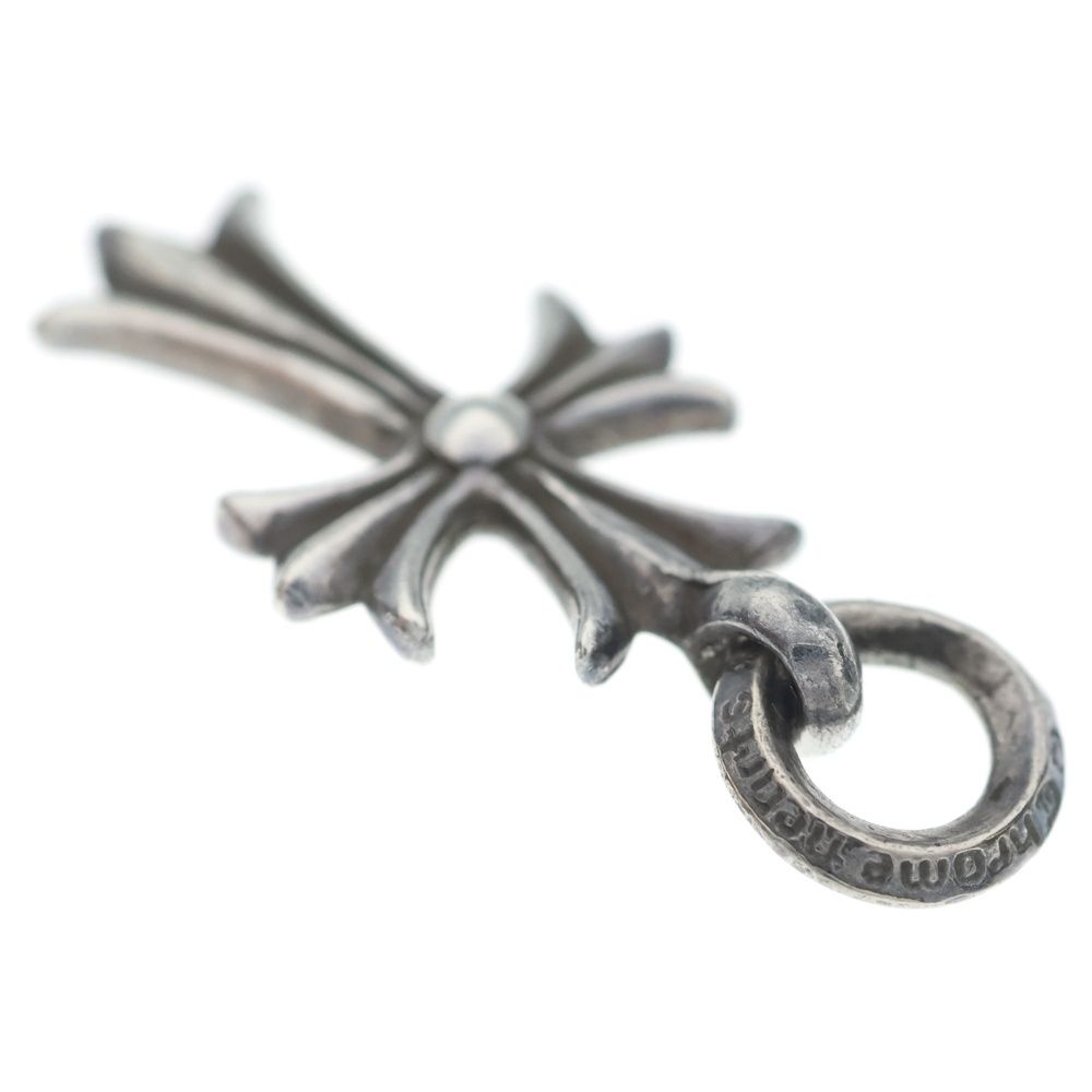 Chrome Hearts Vintage Tiny CH Cross Charm Necklace Top Silver — view 6