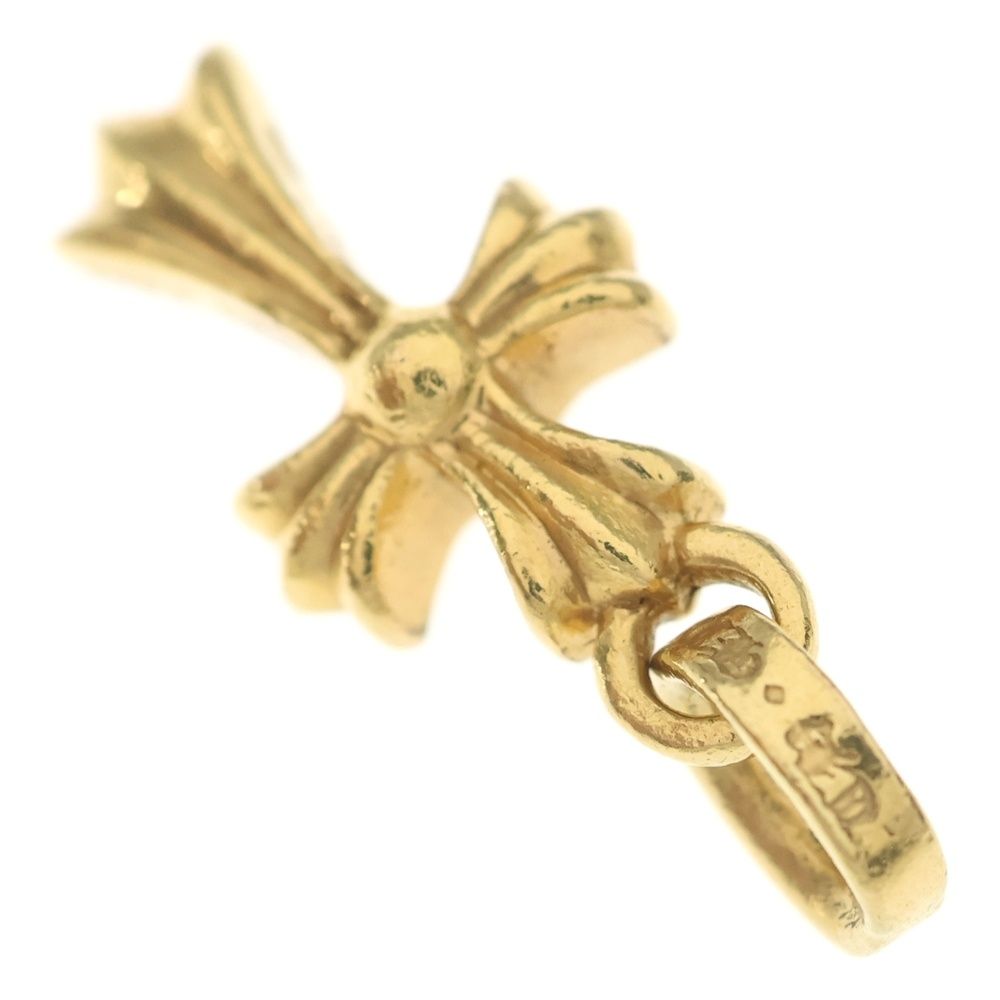 Chrome Hearts 22k Crs Baby Fat Cross Pendant Top Gold — view 6