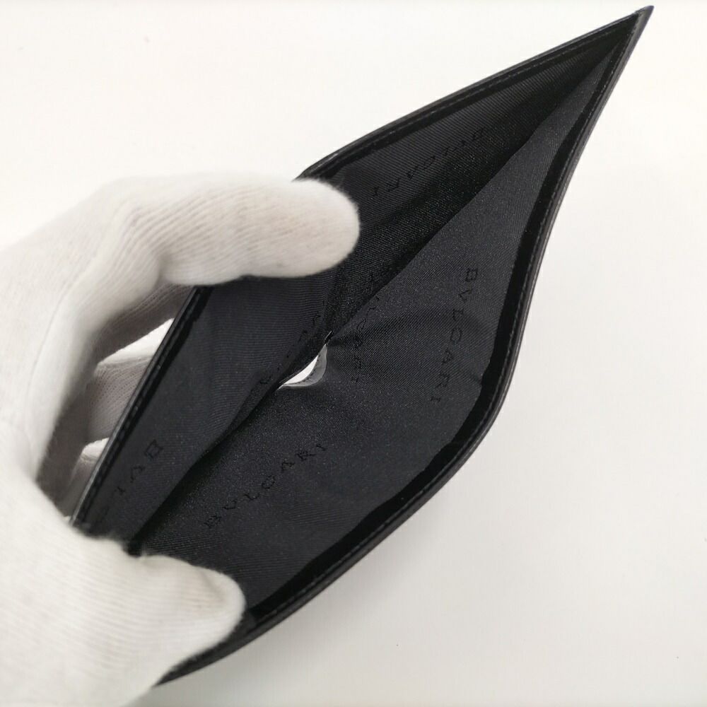 Bvlgari Bifold Wallet Leather Black — view 7