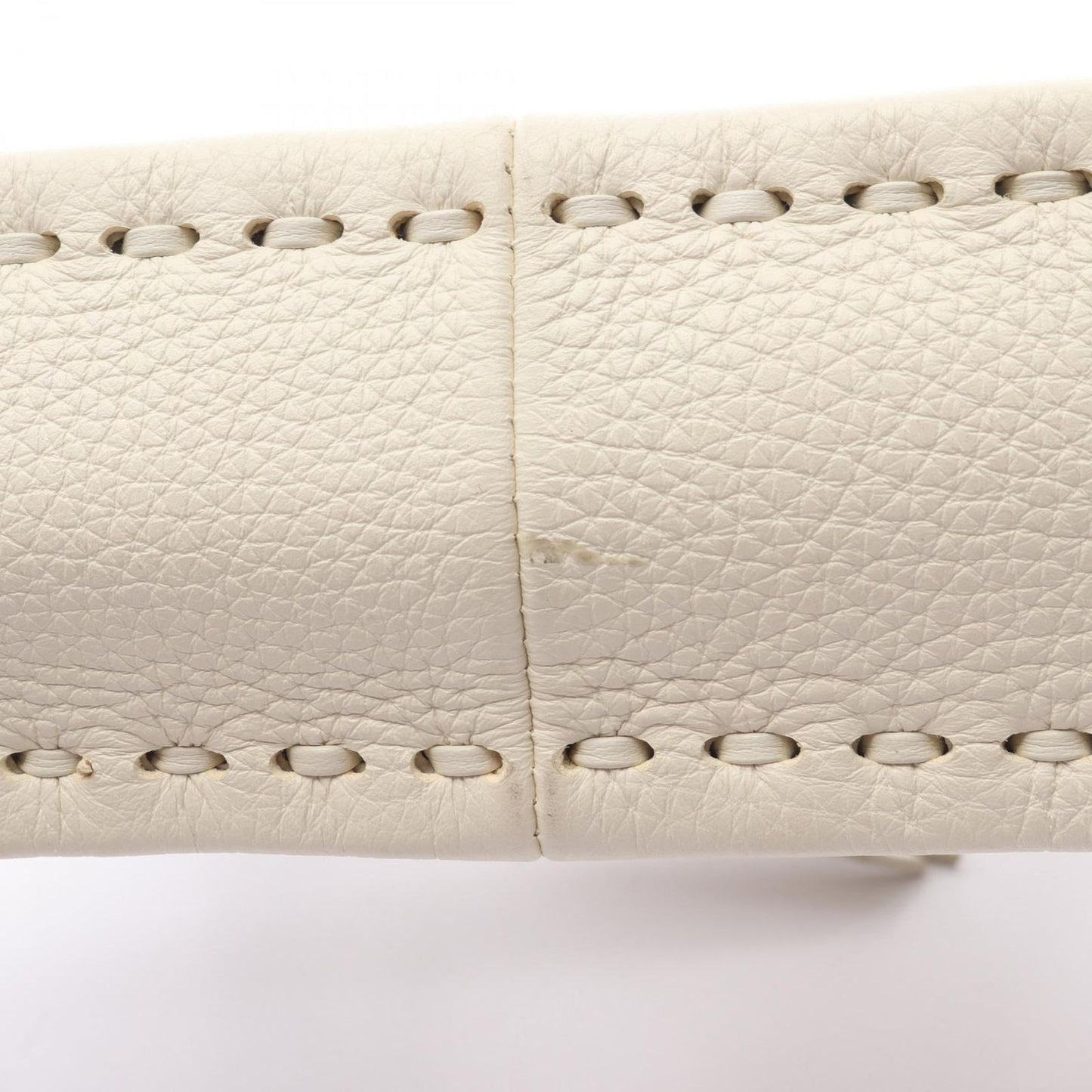 Fendi Handbag Small Fendessence Selleria Off White Leather — view 7