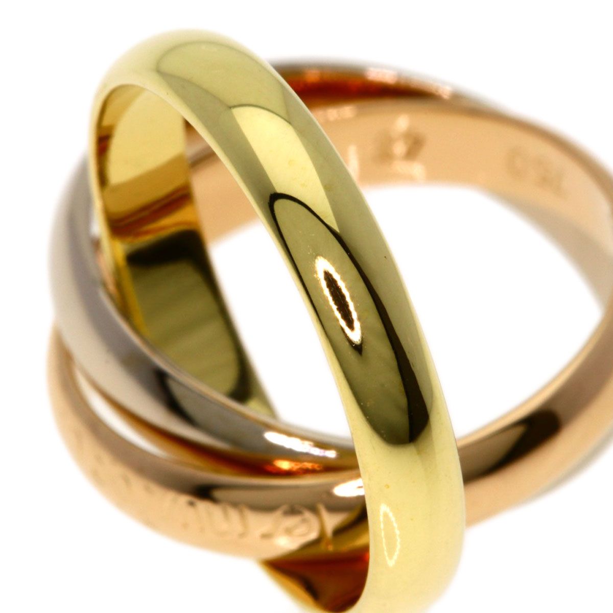 Cartier Trinity 48 Ring 18k Yellow Gold 18k Pink White — view 8
