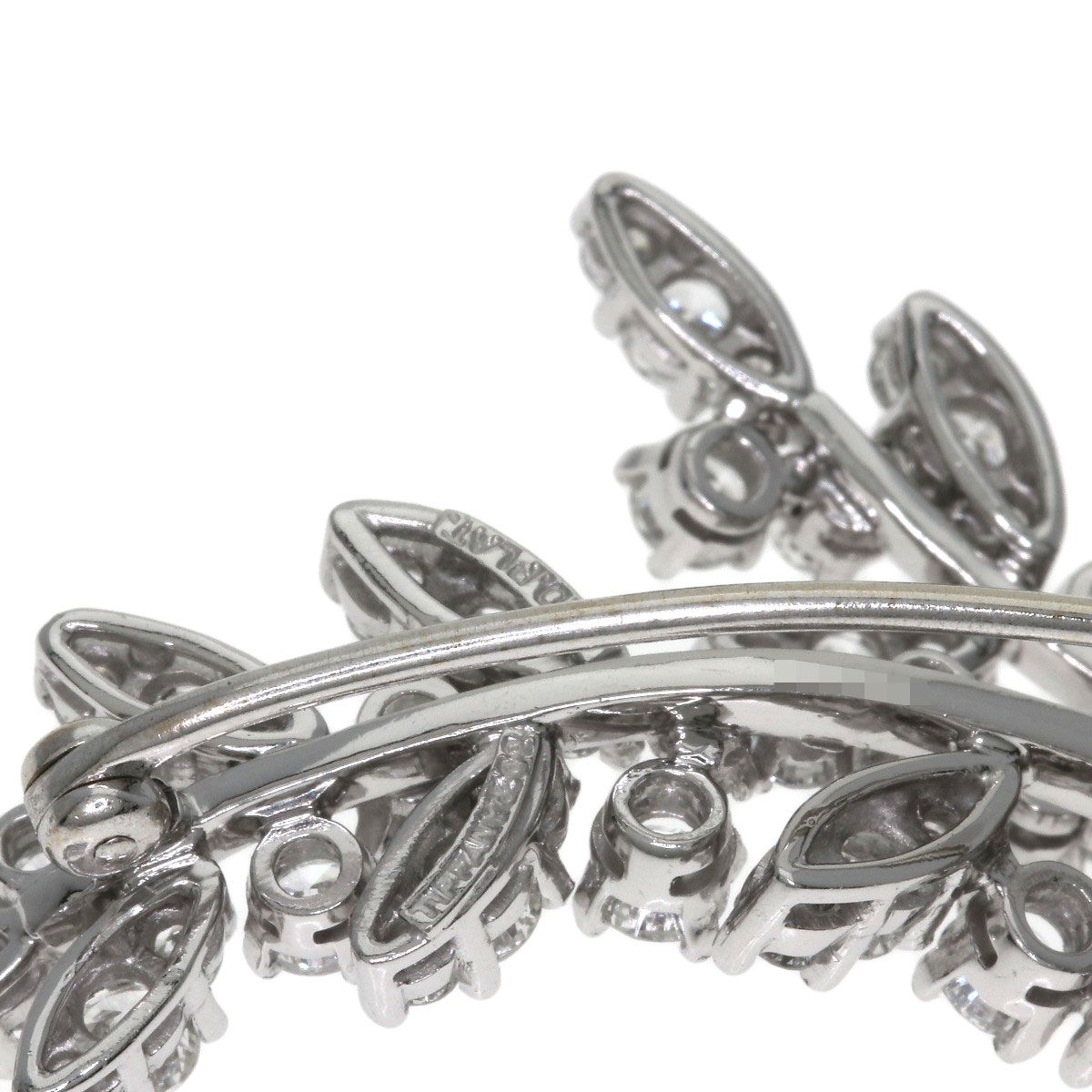 Tiffany & Co Leaf Motif Diamond Brooch PT — view 9