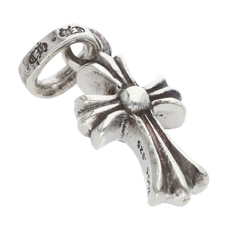 Chrome Hearts Crs Baby Fat Charm Silver Necklace Top — view 5