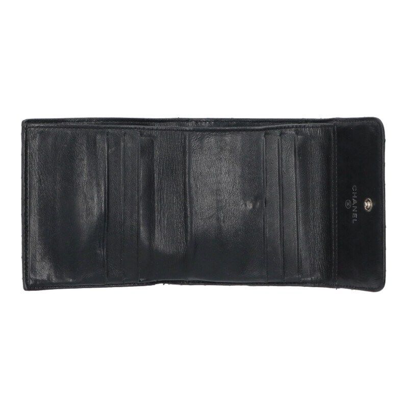 Chanel Chez Blanc Lambskin Hook Compact Wallet — view 3