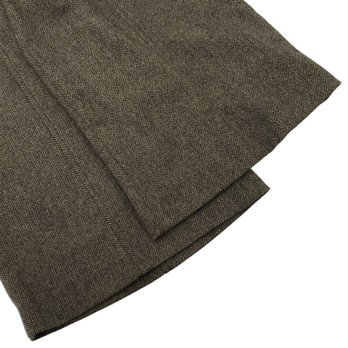 Gucci Herringbone Gilet Vest &GG Pants Set Gray 36 38 — view 9