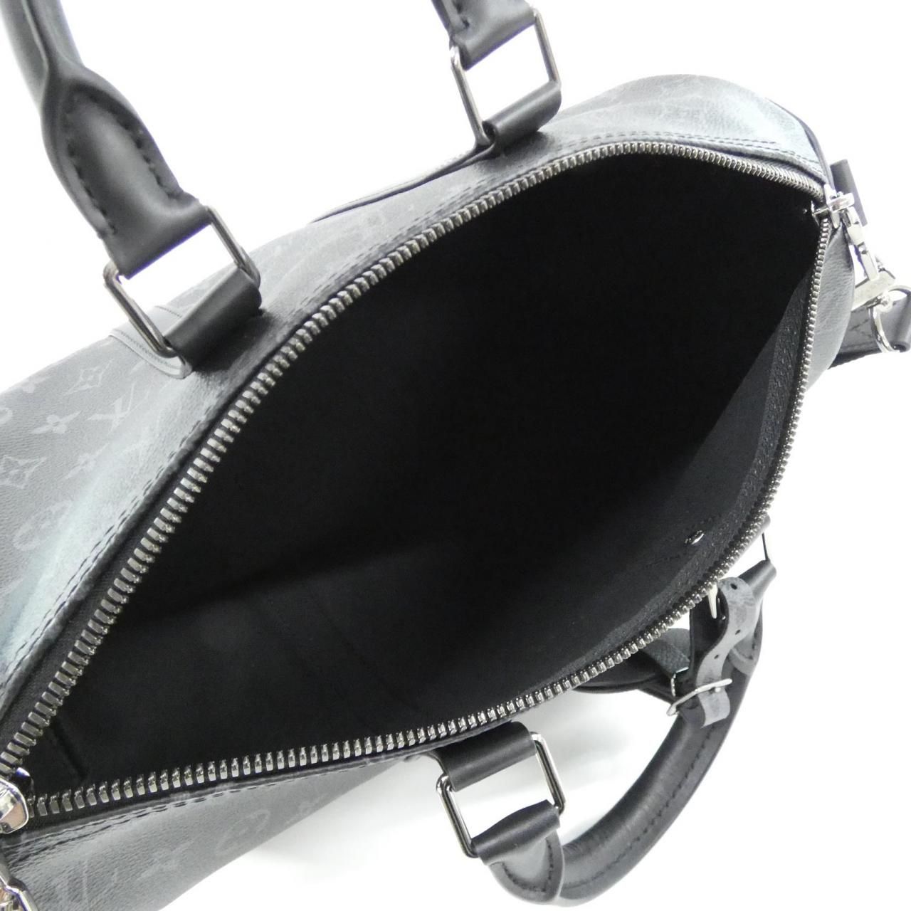 Louis Vuitton Monogram Eclipse Keepall Bandouliere 35 cm Boston Bag — view 6