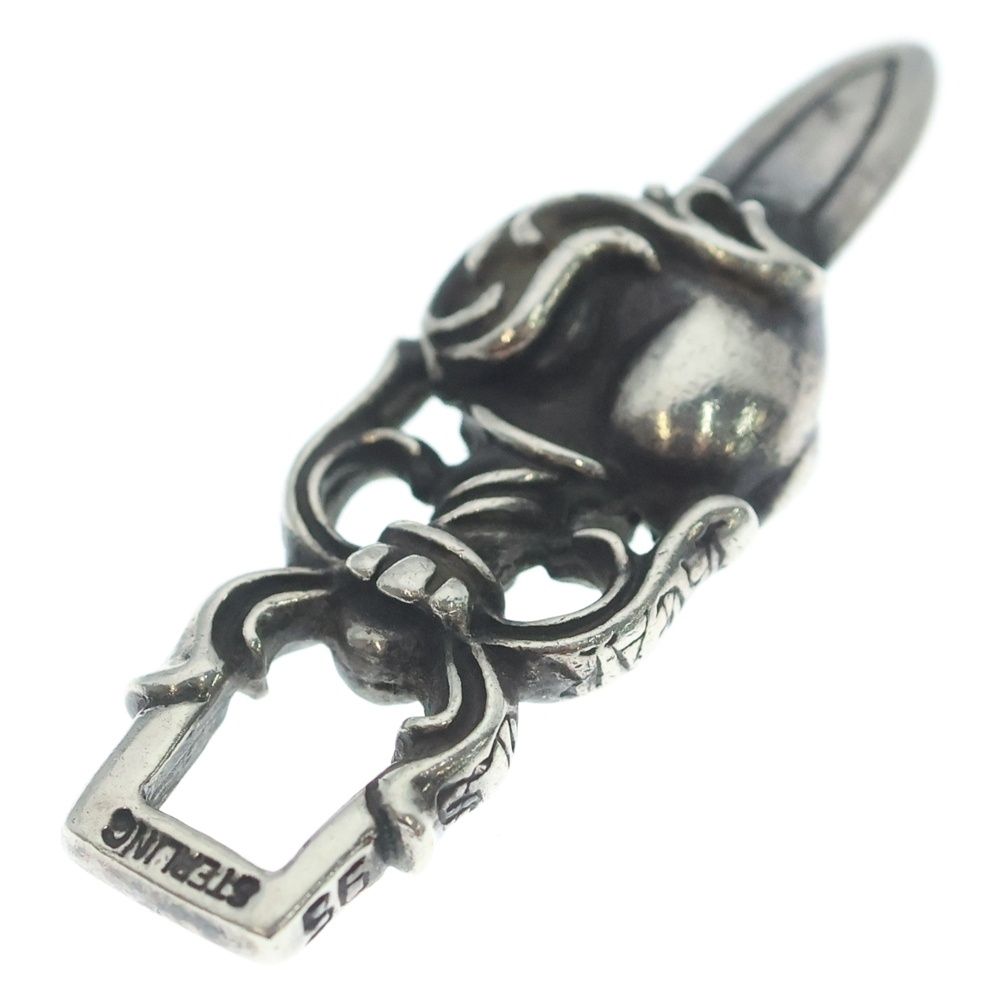 Chrome Hearts Dagger Heart Daga Pendant Top Silver — view 6