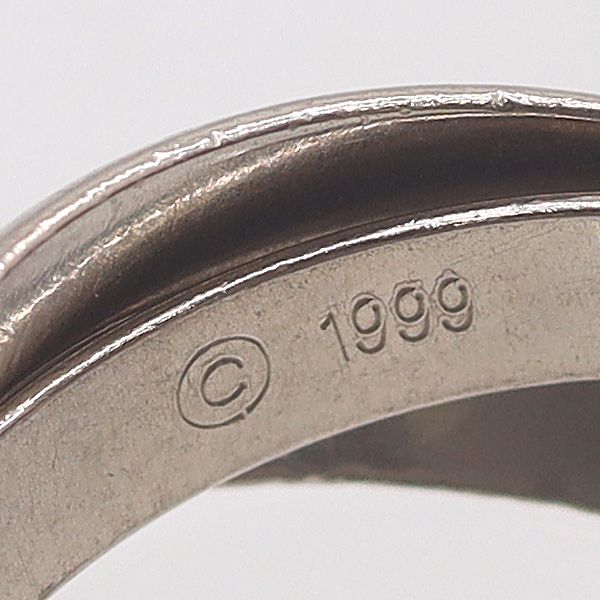 Cartier Trinity Ring Silver 18k White Gold 54 Ako Mst Abc — view 3