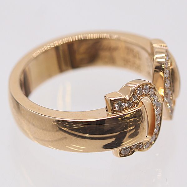 Cartier Box with Certificate 2C Boucles Diamond Ring 18k Gold 52 Ako Mst Abc — view 5