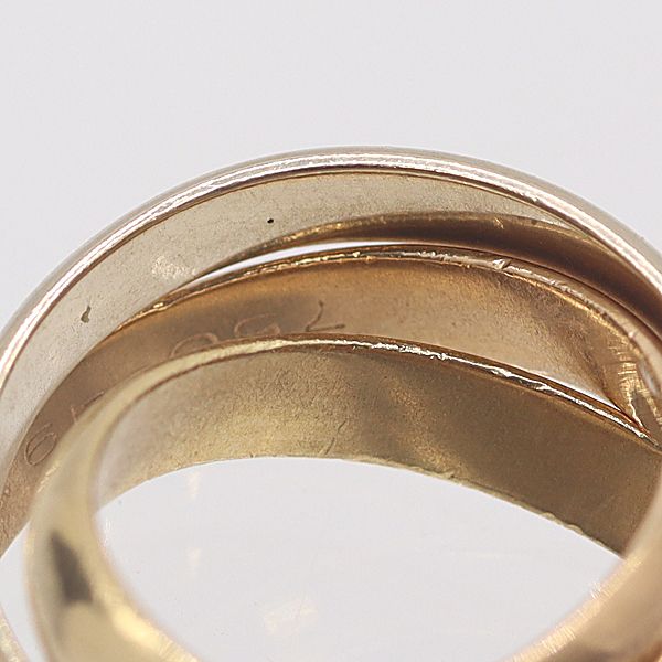 Cartier Trinity Ring White Gold 18k Pg Wg 49 Ako Abc — view 3