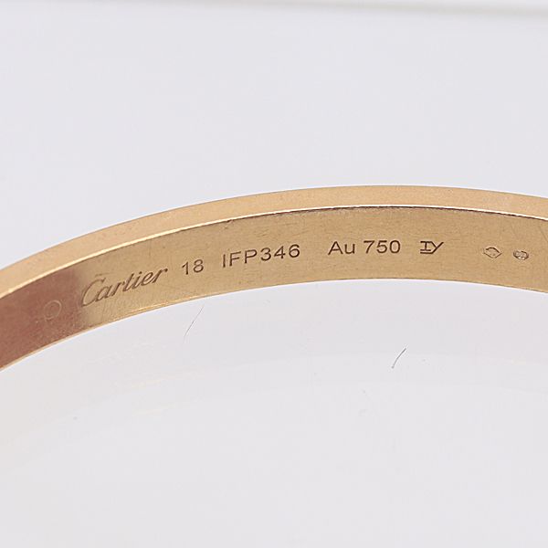 Cartier Guaranteed Love Bracelet 18k Gold 18 Ako Mst Abc — view 5