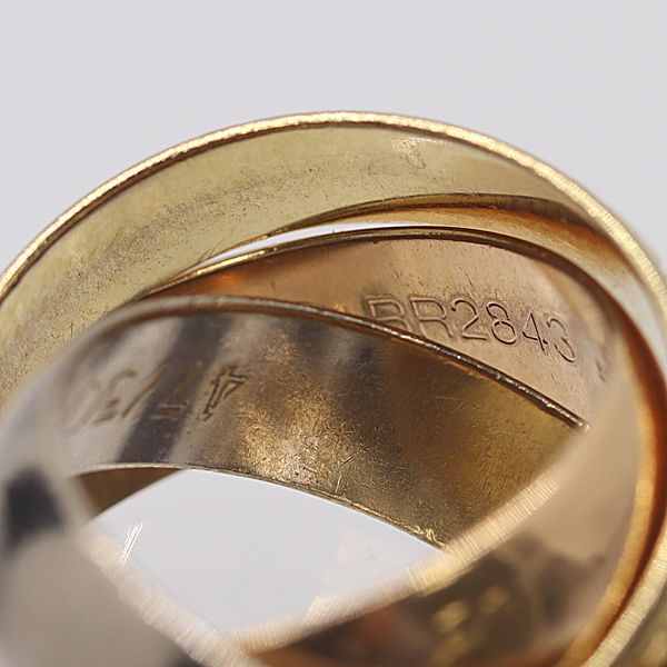 Cartier Trinity Ring White Gold 18k Pg Wg Ako Mst Abc — view 4