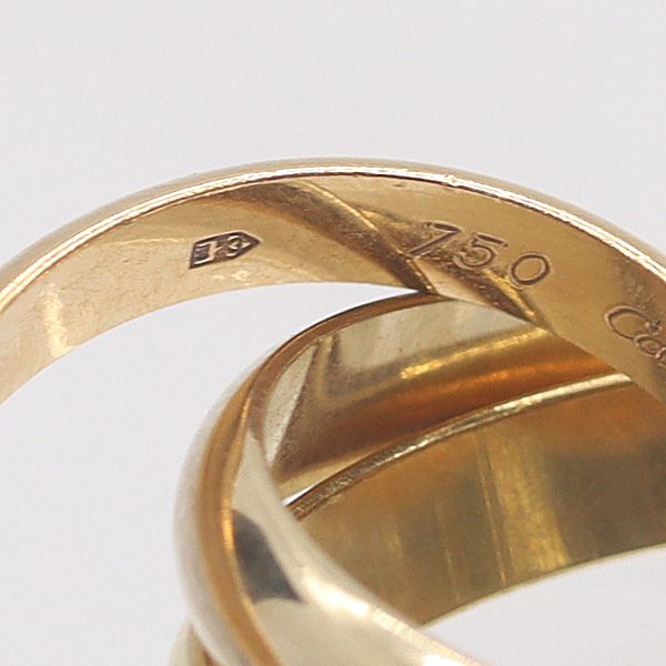 Cartier Trinity Ring White Gold 18k Pg Wg 50 Ako Abc — view 3
