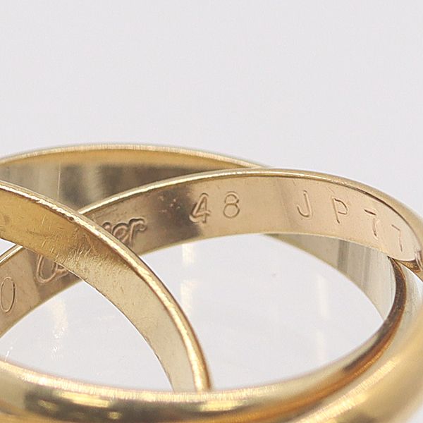 Cartier Trinity Ring White Gold 18k Pg Wg 48 Ako Mst Abc — view 3