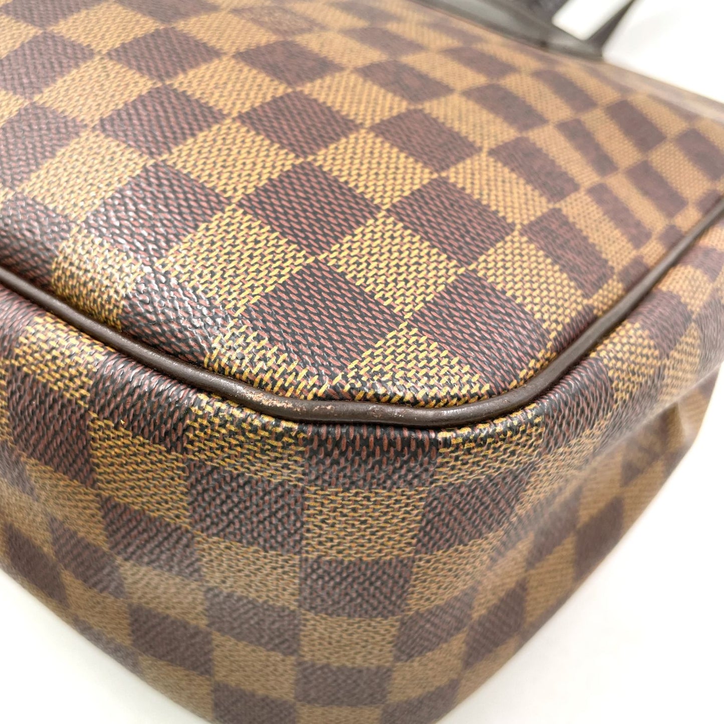 Louis Vuitton Parioli PM Damier Ebene Leather Brown Tote Gold — view 9