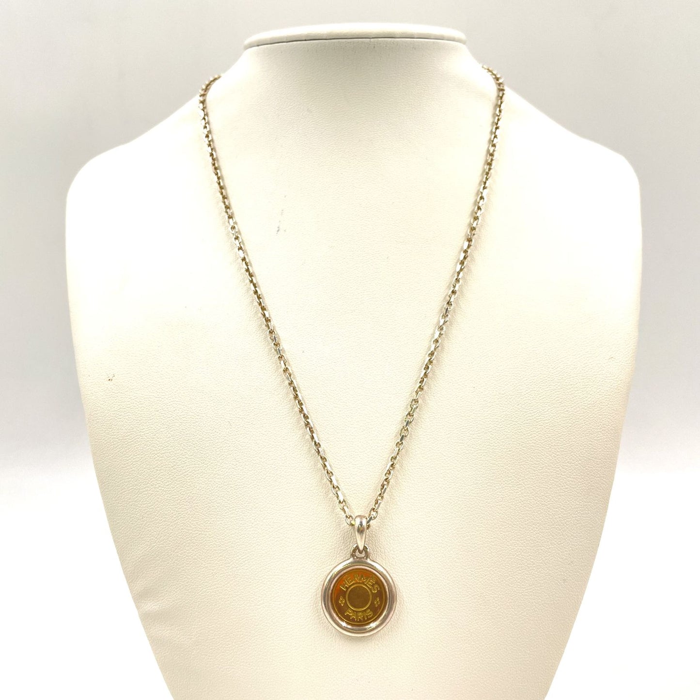 Hermes Series Metal Gold Silver Necklace — view 7