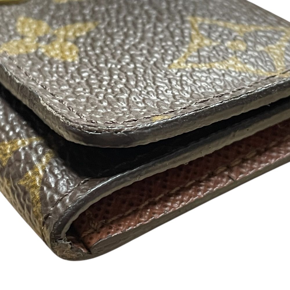 Louis Vuitton 4 Monogram Multicles 4 Key Case Compact Leather Brown Sophisticati — view 9
