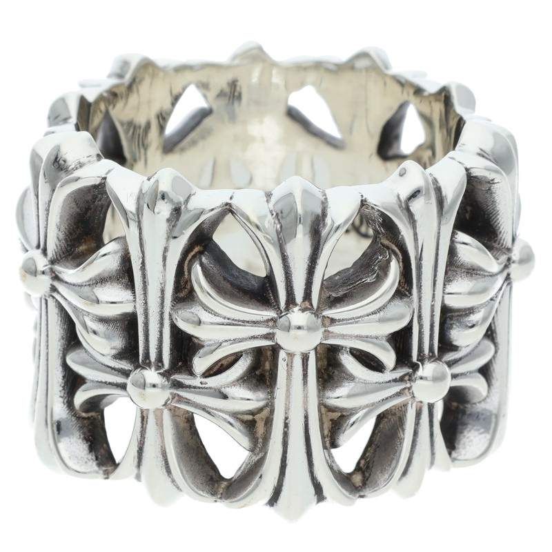 Chrome Hearts Cemetery Cross Silver Ring — view 5