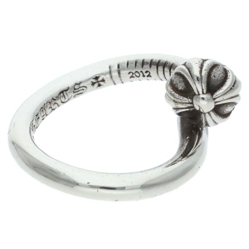 Chrome Hearts Nail Crsball Cross Ball Silver Ring — view 5