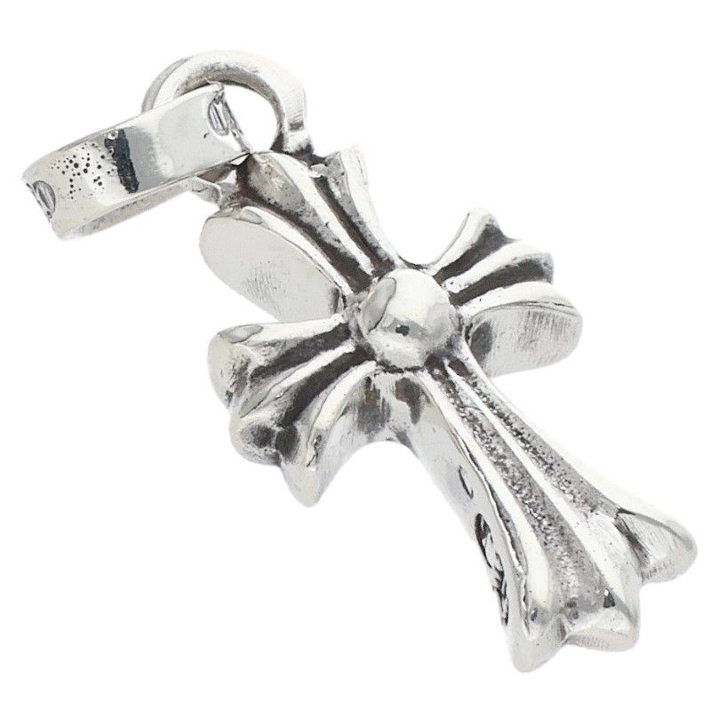 Chrome Hearts Crs Baby Fat Charm Silver Necklace Top — view 5
