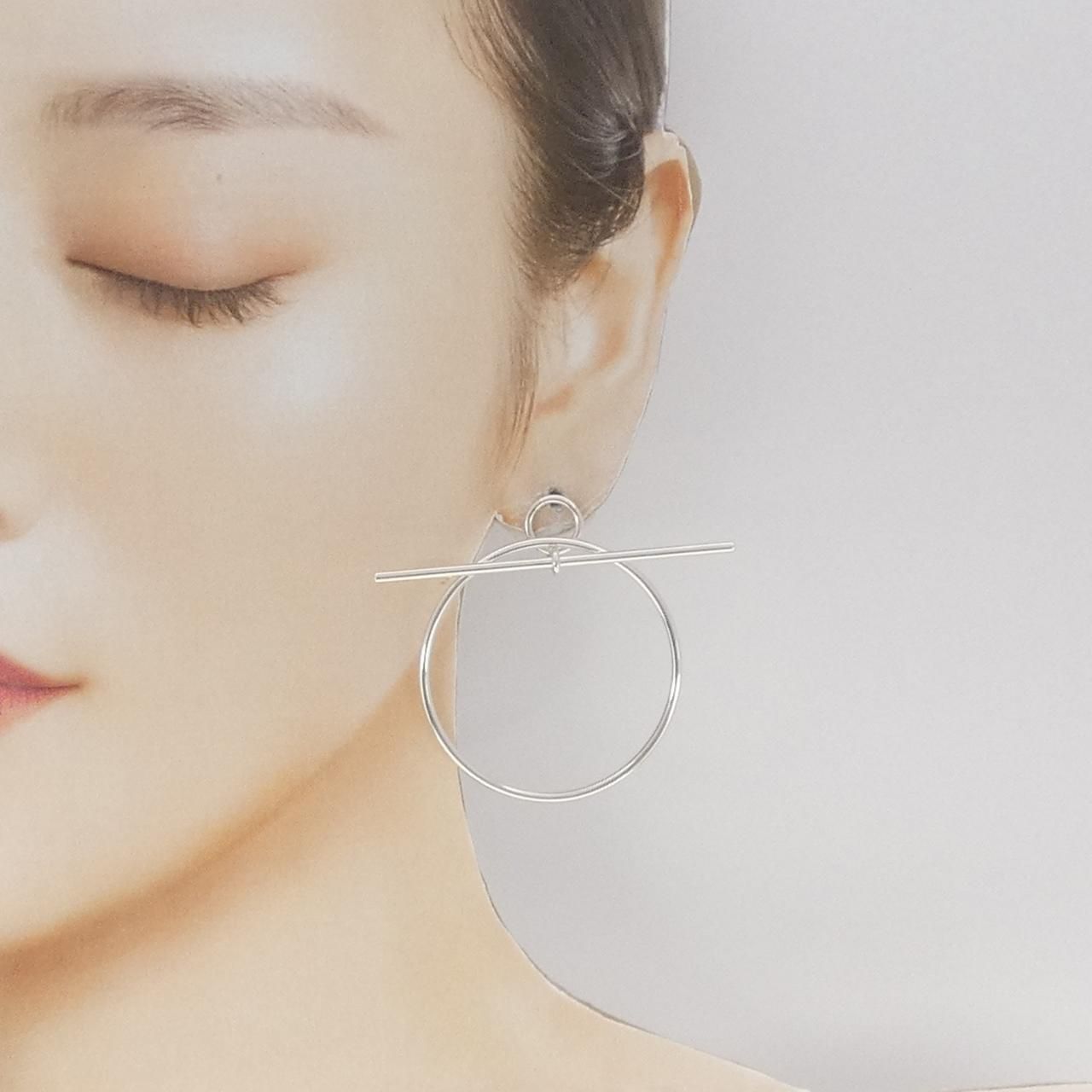 Hermes Echappee Earrings Silver — view 4