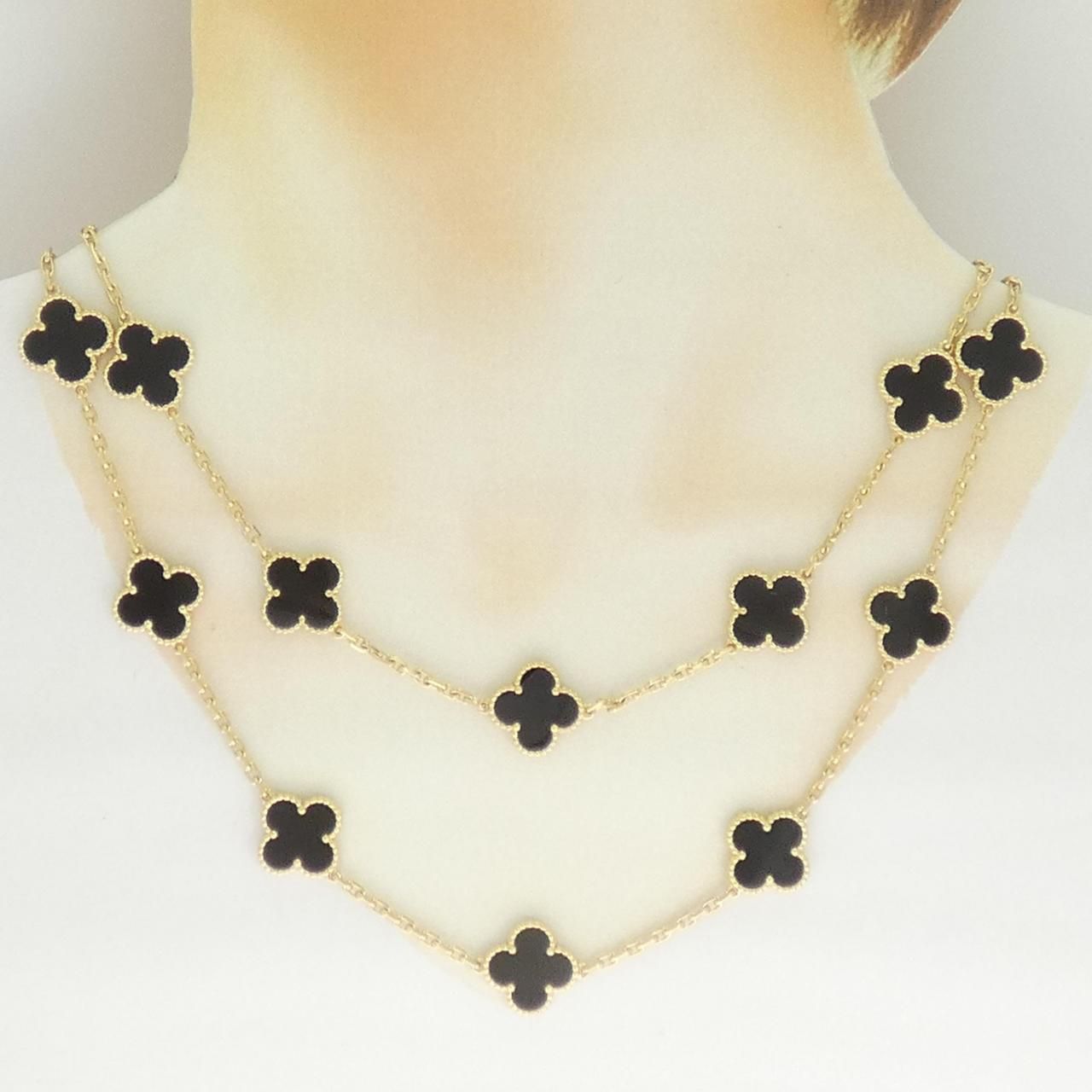 Van Cleef & Arpels Vintage Alhambra 20 Motif Necklace — view 6