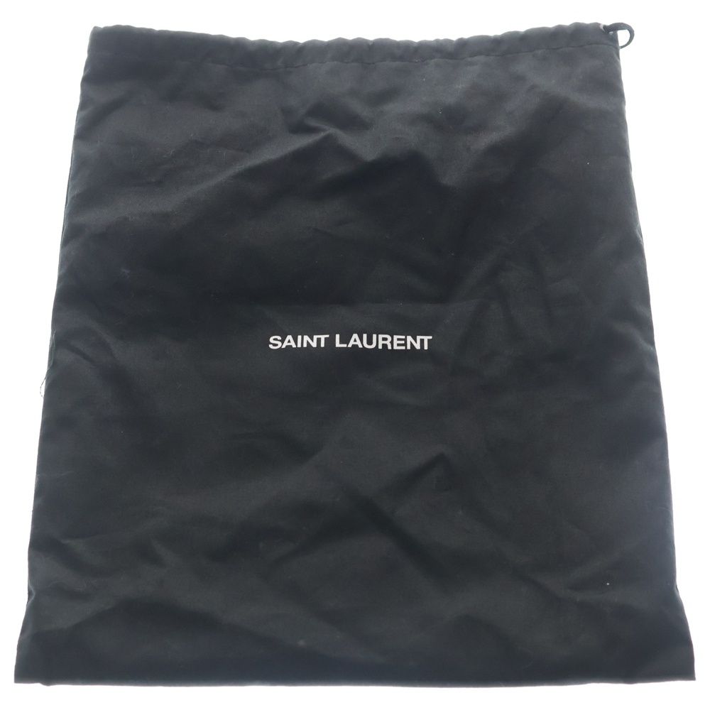 Saint Laurent Paris Lou Shoulder Bag Black Leather Silver — view 6