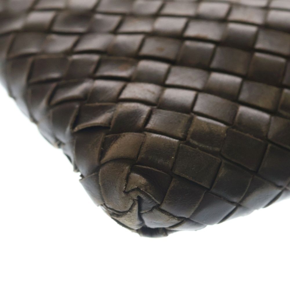 Bottega Veneta Intrecciato Shoulder Back Brown Leather Gunmetal — view 6