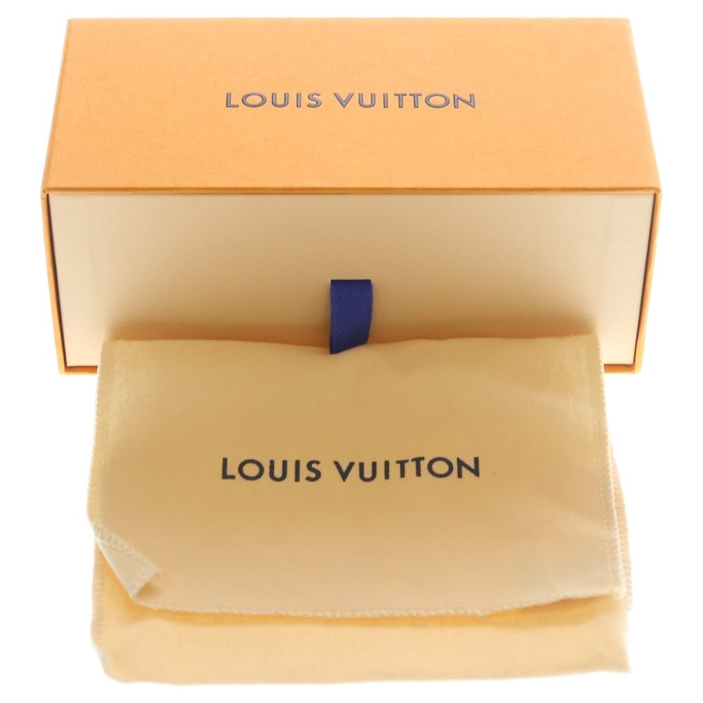 Louis Vuitton Mini Keepall Bag Charm Key Holder Gradient Blue Green Leather — view 6