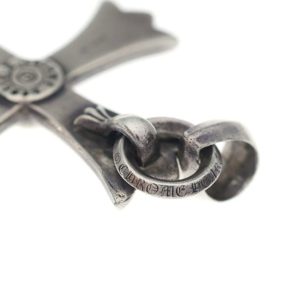 Chrome Hearts CH Crs LG Bale Bail Large CH Cross Pendant Top Silver — view 6