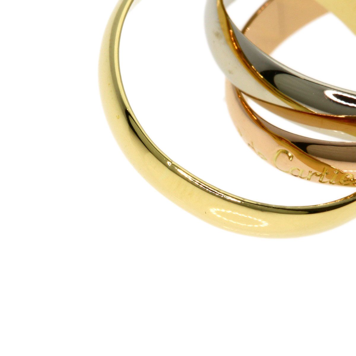 Cartier Trinity 52 Ring 18k Yellow Gold 18k Pink White — view 7