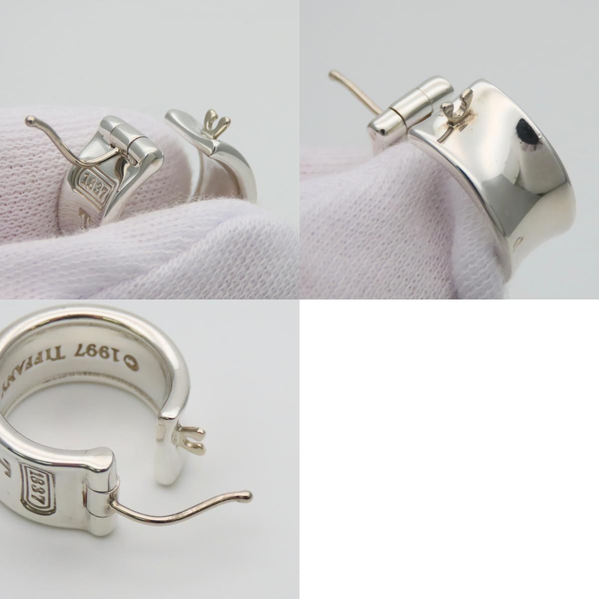Tiffany & Co Earrings 925 Sterling Silver Hoop — view 9