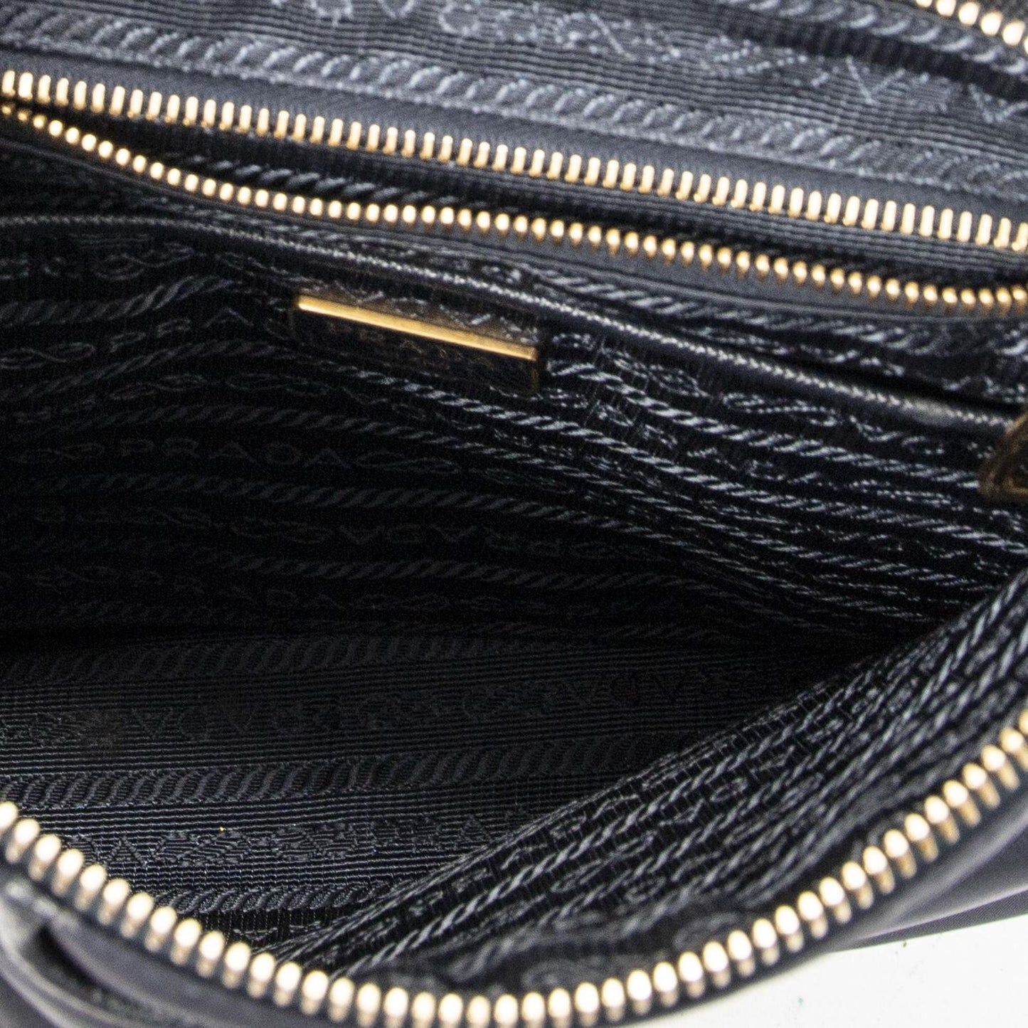 Prada Thumb Crossbody Navy Nylon Canvas — view 9