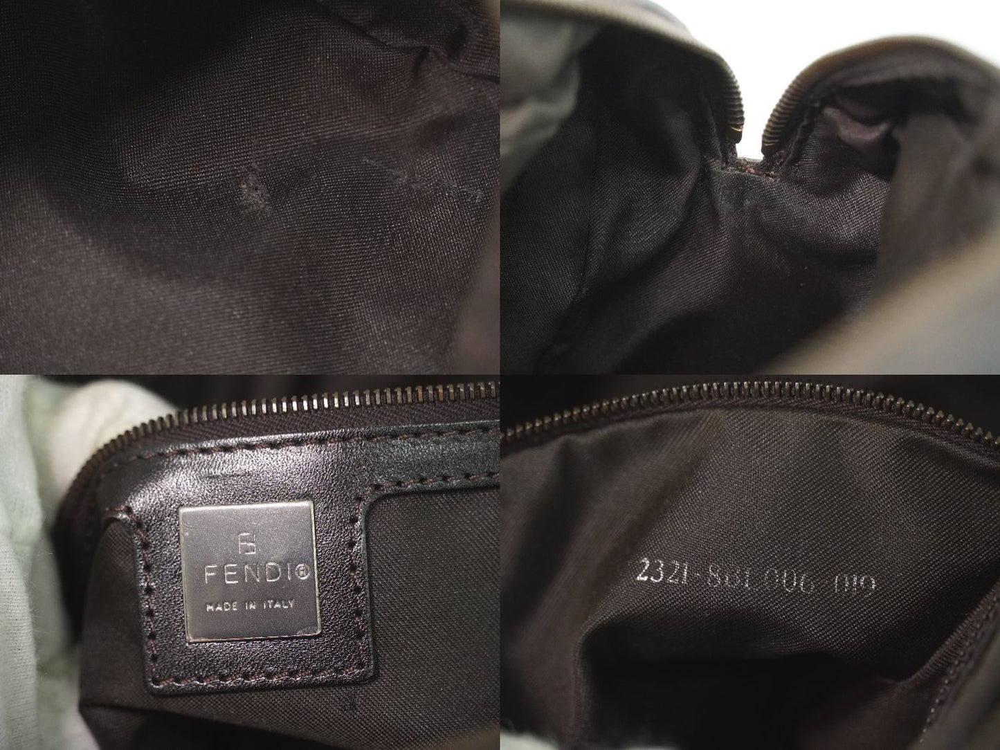 Fendi Zucchino Handbag Brown Bag — view 9