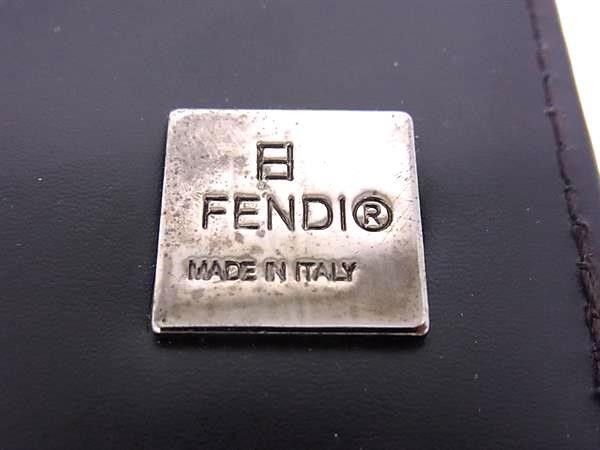 Fendi Trifold Wallet Zucca Brown Canvas Leather — view 7