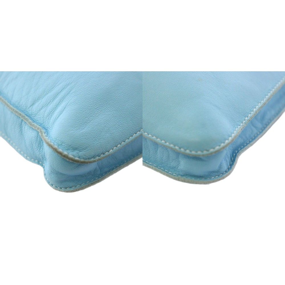 Hermes Clou de Selle Shoulder Bag Light Blue KH — view 9